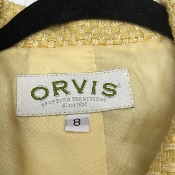 Orvis‎ Yellow Cropped Blazer Size 8 - Picture 4 of 4